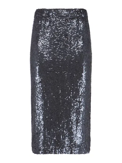 P.a.r.o.s.h Parosh? No-elegant Stretch Mini Skirt For Women In Blue