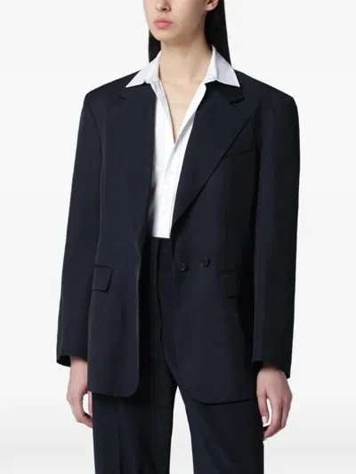 P.a.r.o.s.h Notched Jacket In Blue