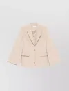 P.a.r.o.s.h Notched Lapel Blazer With Rear Vent