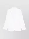 P.a.r.o.s.h Notched Lapel Long Sleeve Jacket With Pockets In White
