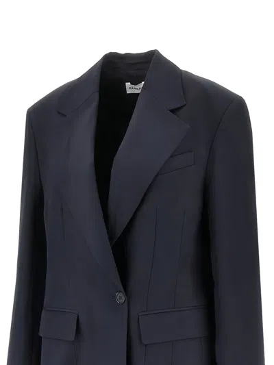 P.a.r.o.s.h Notched-lapel Single-breasted Blazer In Blue