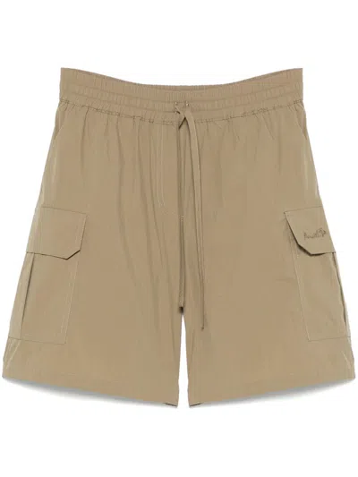 P.a.r.o.s.h Parosh Nylon Drawstring Shorts In Brown