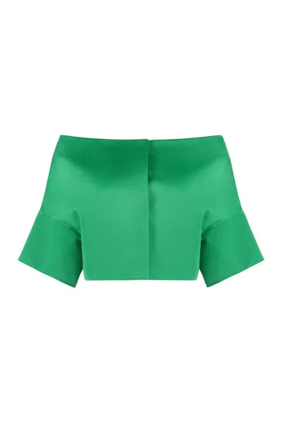 P.a.r.o.s.h . Off-shoulder Bolero Jacket In Green
