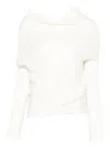 P.a.r.o.s.h Off-shoulder Sweater In White