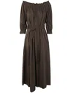 P.a.r.o.s.h Off The Shoulder Long Dress