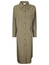 P.a.r.o.s.h P. A.r. O.s. H. Chemisier Long Dress In Green
