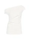 P.a.r.o.s.h One-shoulder Blouse In Neutral