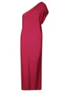 P.a.r.o.s.h . One-shoulder Crossover Maxi Dress With Side Slit In Red