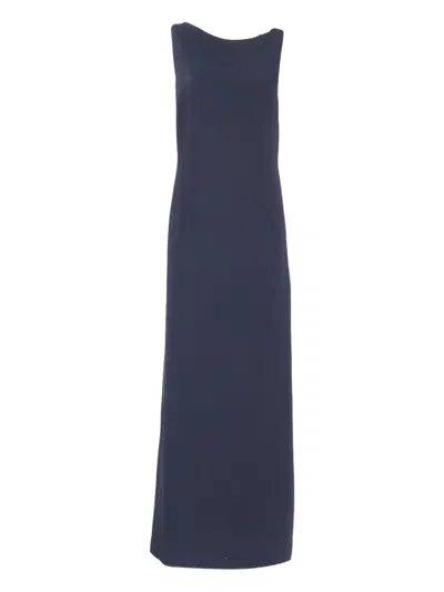 P.a.r.o.s.h Open-back Day Dress In Blue