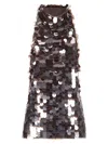 P.a.r.o.s.h Open Back Tank Top With Sequined Front In Brown