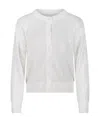 P.a.r.o.s.h Parosh Open-knit Cardigan With Shimmering Finish In White