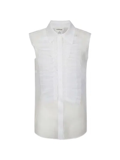 P.a.r.o.s.h Organza Blouse In White