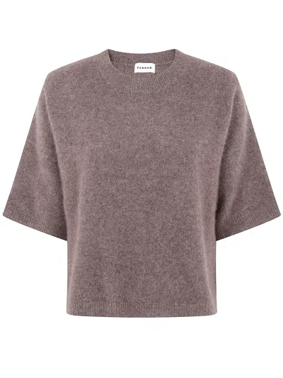 P.a.r.o.s.h Parosh Oversize Short Sleeve In Brown