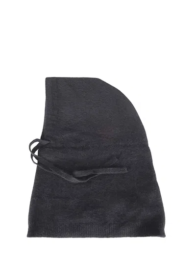 P.a.r.o.s.h Oversized Black Hood With Drawstring