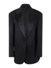 P.a.r.o.s.h Oversized Smoking Blazer In Negro