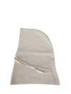 P.a.r.o.s.h Oversized Soft Fabric Hood With Drawstring In Gray