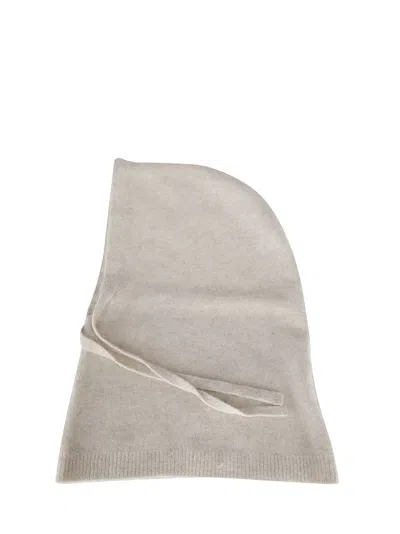 P.a.r.o.s.h Oversized Soft Fabric Hood With Drawstring In Gray