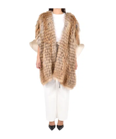 P.a.r.o.s.h Oversized Vest In Brown