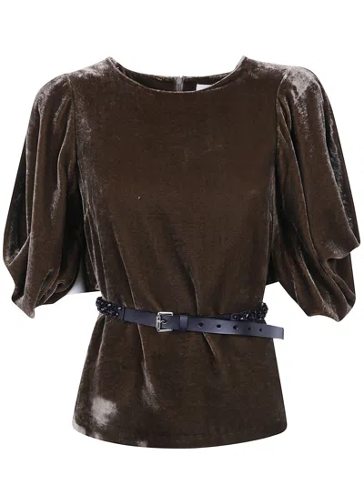 P.a.r.o.s.h P. A.r. O.s. H. Blouse Dove In Gray