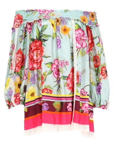P.a.r.o.s.h P. A.r. O.s. H. Blusa In Seta Con Stampa In Multi