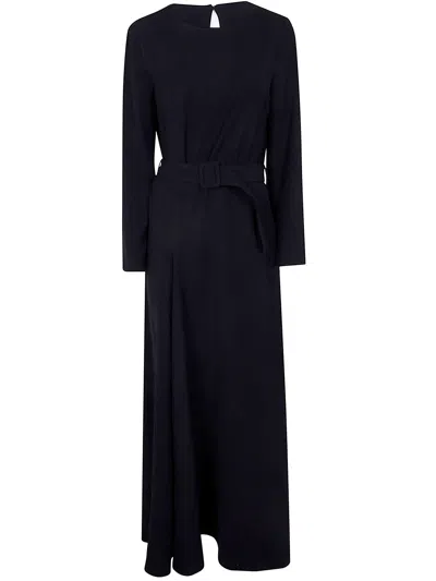 P.a.r.o.s.h P. A.r. O.s. H. Woman Maxi Dress Midnight Blue Size L Polyester In Multi