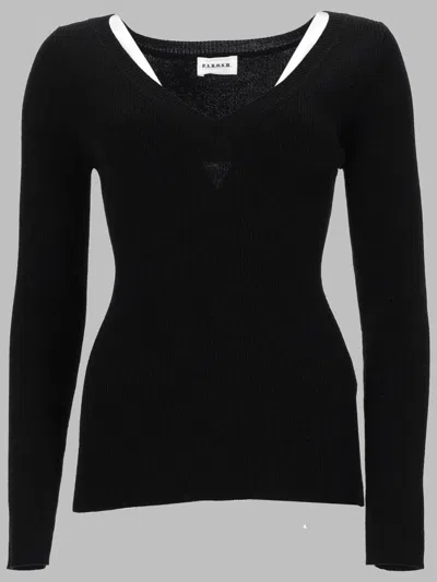 P.a.r.o.s.h P. A.r. O.s. H. Chic Mini Sweater For Women In Black