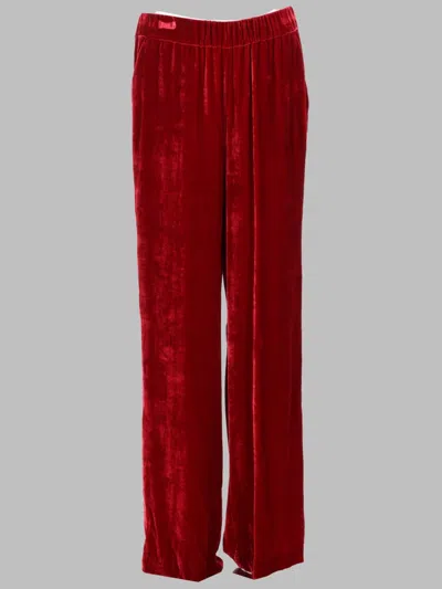P.a.r.o.s.h P. A.r. O.s. H. Chic Silk-blend Trousers For Women In Red