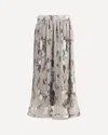 P.a.r.o.s.h P. A.r. O.s. H. Chiffon Pleated Skirt In Gray