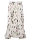 P.a.r.o.s.h P. A.r. O.s. H. Chifon Poly Fantasy Skirt In Multi