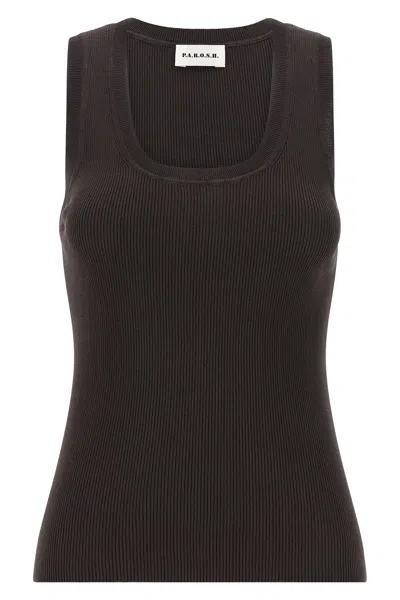 P.a.r.o.s.h P. A.r. O.s. H. 'cipria26' Top In Brown