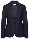 P.a.r.o.s.h . 'lille' Blazer In Blue Virgin Wool Blend In Blue