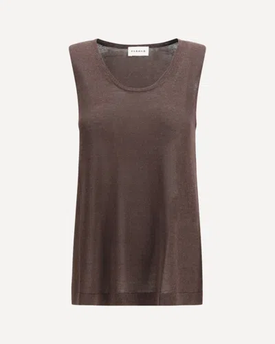 P.a.r.o.s.h P. A.r. O.s. H. Crew-neck Tank Top In Brown