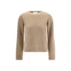 P.a.r.o.s.h P. A.r. O.s. H. Crew Neck Sweater In Brown