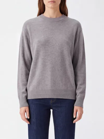 P.a.r.o.s.h Parosh P. A.r. O.s. H. Crewneck Jumper In Pure Cashmere With Dropped Shoulders In Gray