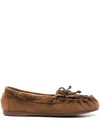 P.a.r.o.s.h Parosh Fringes Loafer Shoes In Brown