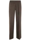 P.a.r.o.s.h Wide Leg Trouser In Brown
