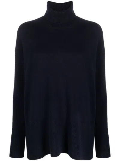 P.a.r.o.s.h Fine-knit Roll-neck Jumper In Black