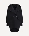 P.a.r.o.s.h P. A.r. O.s. H. Double-breasted Beige Coat In Black
