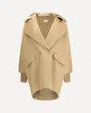 P.a.r.o.s.h P. A.r. O.s. H. Double-breasted Beige Coat In Brown