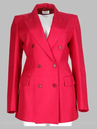 P.a.r.o.s.h P. A.r. O.s. H. Double-breasted Blazer Jacket In Red