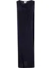 P.a.r.o.s.h Parosh Drape Neck Shift Dress In Blue