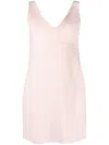 P.a.r.o.s.h Sleeveless Wool Minidress In Pink
