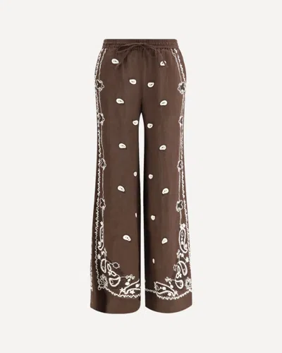 P.a.r.o.s.h P. A.r. O.s. H. Embroidered Trousers In Brown