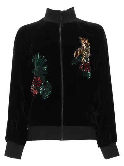 P.a.r.o.s.h P. A.r. O.s. H. Felpa Con Dettagli In Paillettes In Black