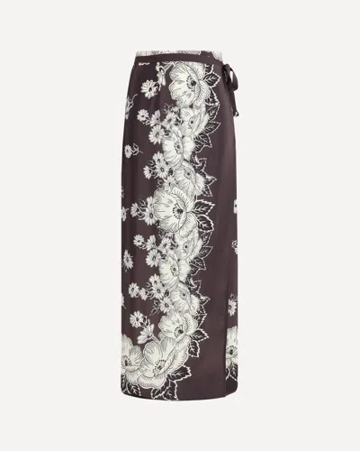 P.a.r.o.s.h P. A.r. O.s. H. Floral Wrap Skirt In Fantasia Testa Di Mo