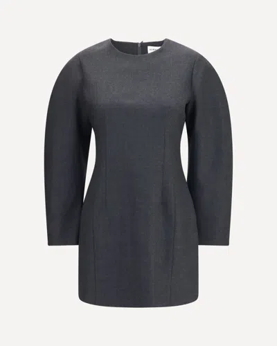 P.a.r.o.s.h P. A.r. O.s. H. Gabardine And Wool Dress In Grey