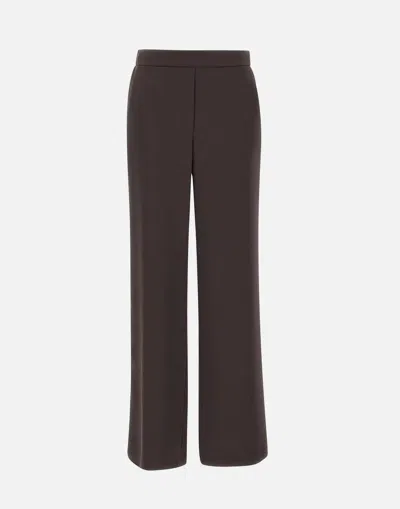 P.a.r.o.s.h . Lillie Pressed-crease Wide-leg Pants In Black