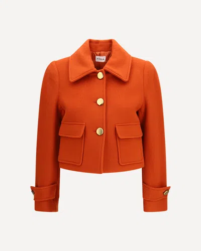 P.a.r.o.s.h P. A.r. O.s. H. Leak Single Breasted Blazer In Orange