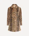 P.a.r.o.s.h Brown Shearling Jacket With All-over Leopard Print In Brown