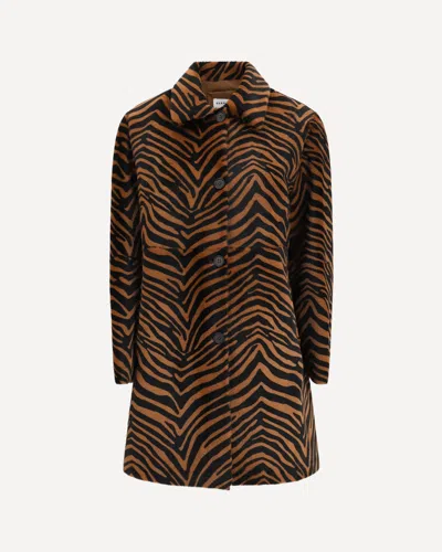 P.a.r.o.s.h P. A.r. O.s. H. Leopard Print Coat In Multicolour